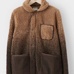Todd Snyder - New - ADIRONDACK OMBRE SHERPA CHORE JACKET IN ESPRESSO BEAN